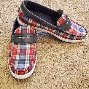 COLE HAAN Plaid Canvas Men's Pinch Loafers